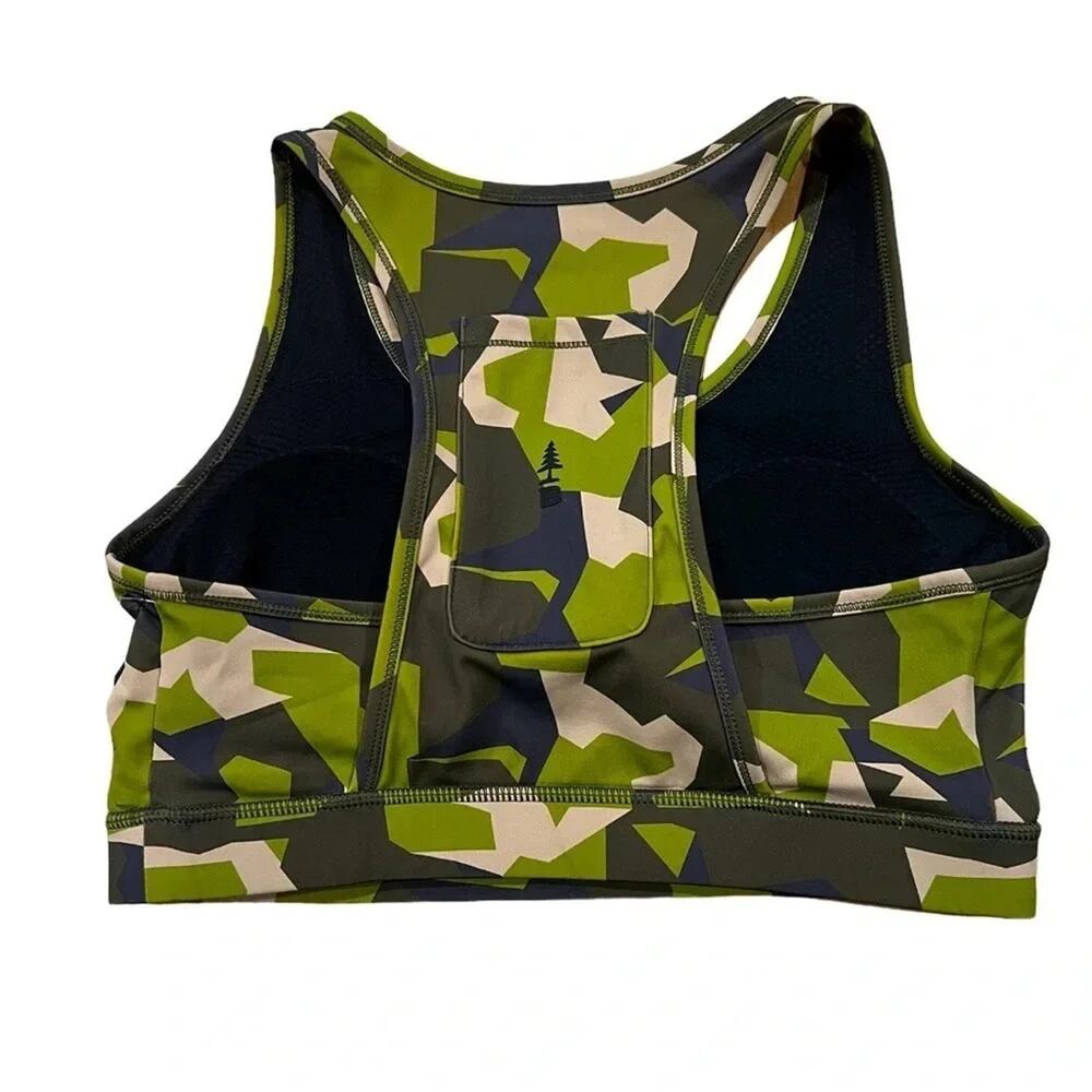 BASS OUTDOOR women Back Phone Pocket Removable Cups Racerback Bra Top Size M NWT - Picture 8 of 10